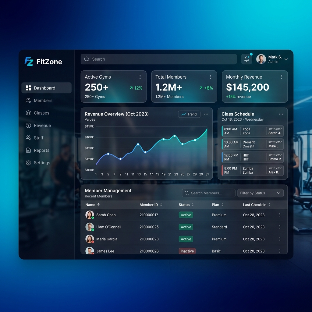 FitZone — SaaS Gym Management Platform